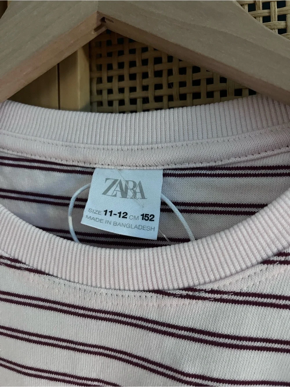 Zara Girls 11-12 Long-Sleeve Striped Tee